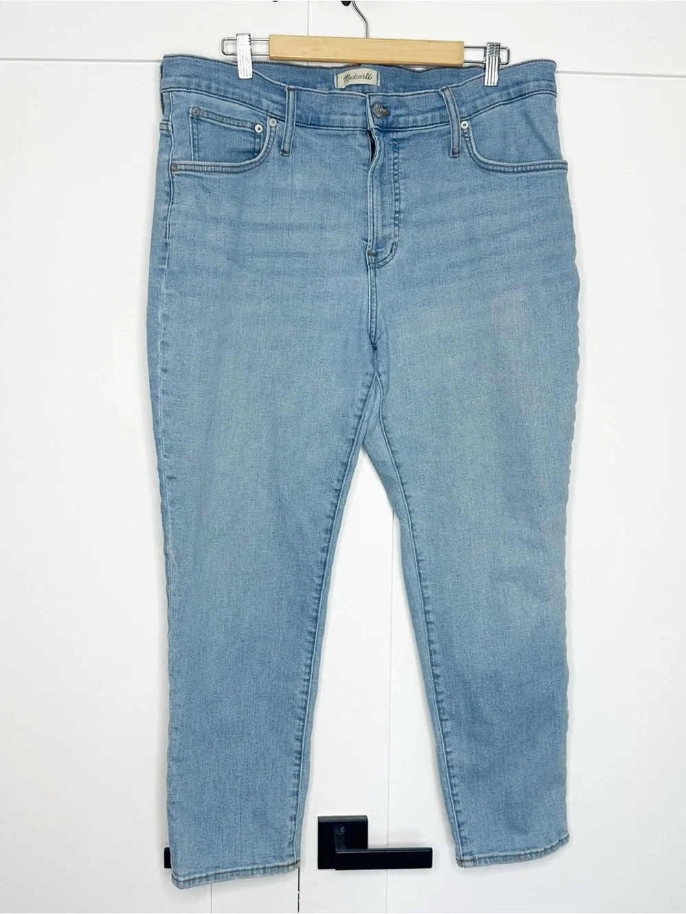 Madewell The Mid-Rise Perfect Vintage Jeans 33 16 plus straight leg medium wash - Picture 5 of 12